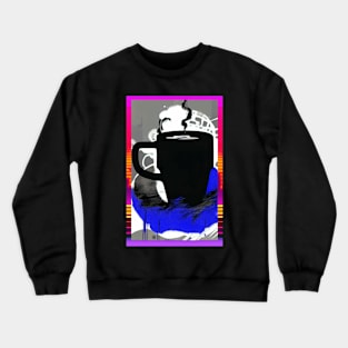 Synthwave Coffee Cup 001 Crewneck Sweatshirt